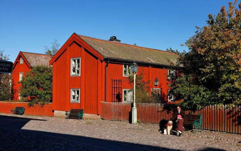 Red building